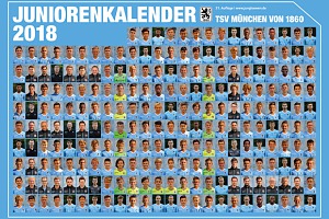 Auch in diesem Jahr erhältlich: Der Juniorenkalender des TSV 1860.
